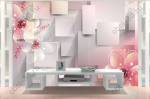 3D Фотообои "Волшебные цветы"