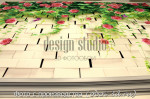 3D Фотообои "Кирпичная стена с цветами"