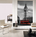 3D Фотообои "Красный автобус - Лондон"