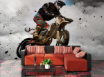 3D Фотообои "Кроссовый мотоцикл"