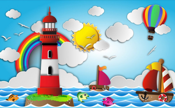 3D Фотообои "Морские" в детскую