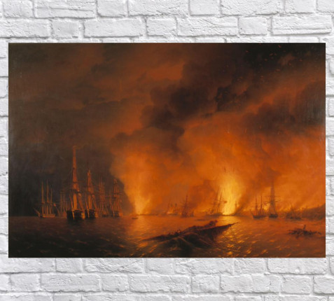 СИНОПСКИЙ БОЙ 18 НОЯБРЯ 1853Г. НОЧЬ ПОСЛЕ БОЯ 1853