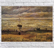 ВИД НА МОРЕ В СХЕВЕНИНГЕНЕ 1882Г