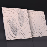 Форма для 3D панелей "Золотые джунгли"