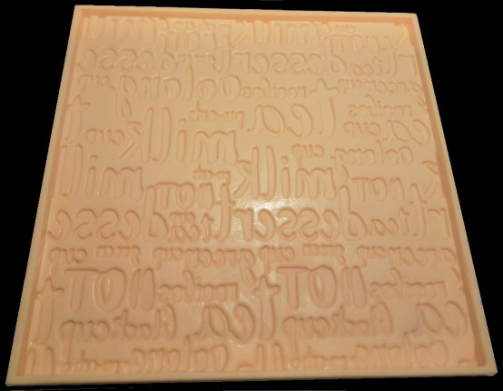 Форма для 3D панелей "LETTERS1"