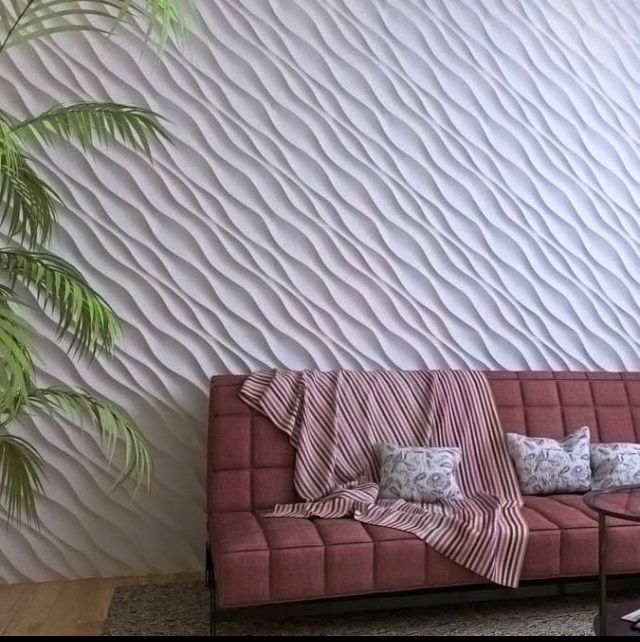 3D панель из гипса "Диагональ"