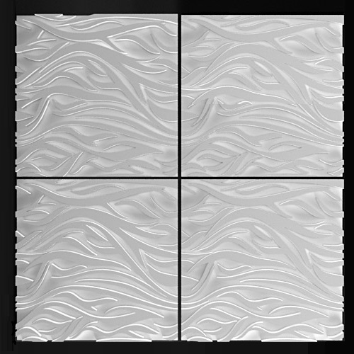 Гипсовая 3D панель "FLAME" 