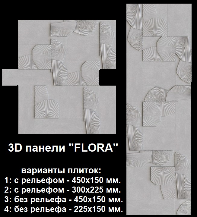 Характеристики гипсовых панелей серии «FLORA» 