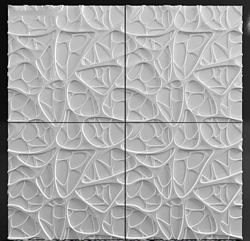Характеристики гипсовых панелей серии "Gush" DOVE Platinum artpole