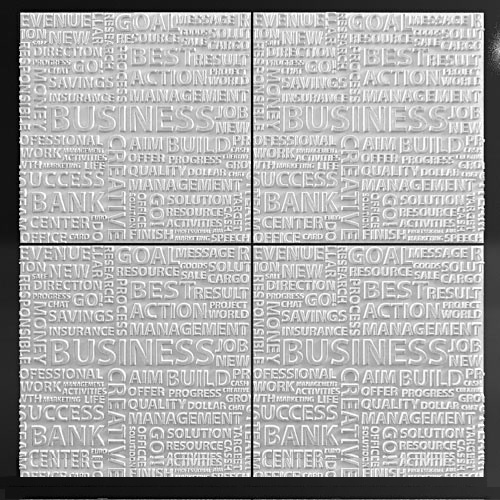 Гипсовая 3D панель "LETTERS" 