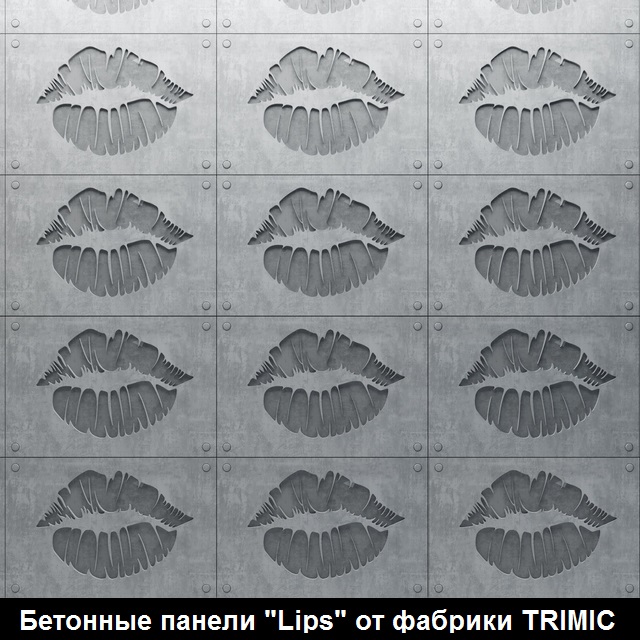 Фотографии 3D панелей "Lips"