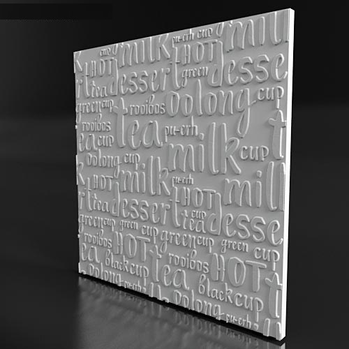 Гипсовая 3D панель "LETTERS1"