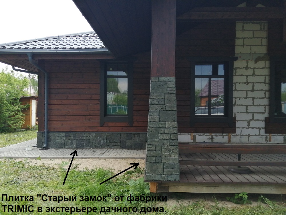 плитка старый замок из бетона, для наружного применения при облицовке стен зданий и ландшафтного дизайна