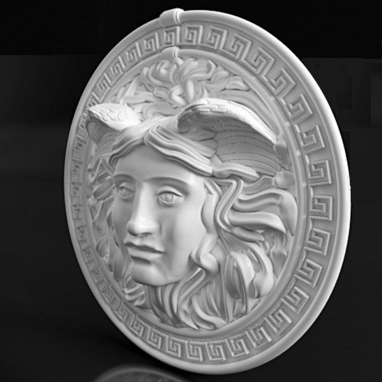 Барельеф из гипса VERSACE для изысканного интерьера от фабрики TRIMIC