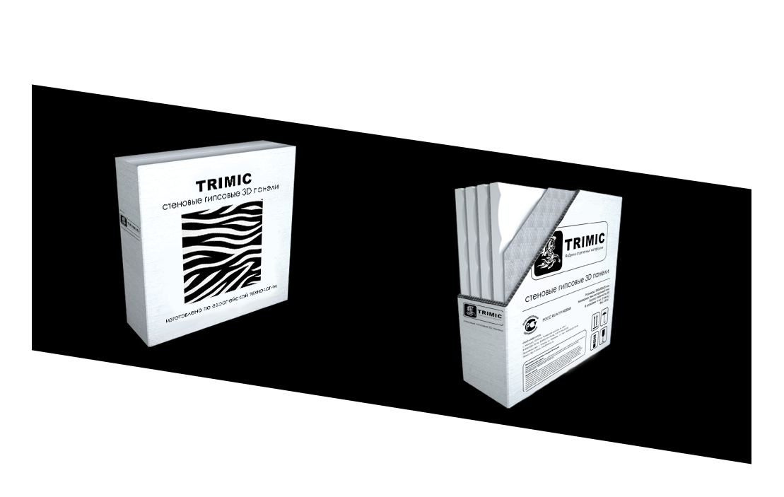 Упаковка 3D панелей заводского производства от фабрики TRIMIC